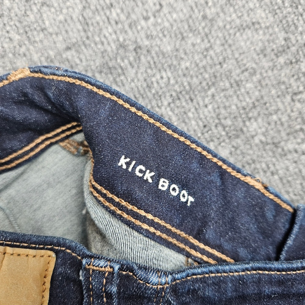 American Eagle Kick Boot Jeans Women's 2 LONG Mid Rise Next Level Stretch Denim - Picture 2 of 11